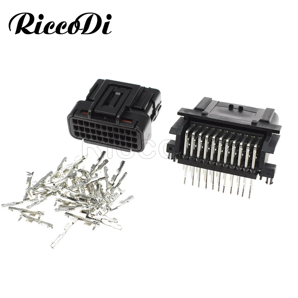 1〜20セット,0.6mm,33ピン,ecuメス,オス,防水電気ケーブルコネクタ6188