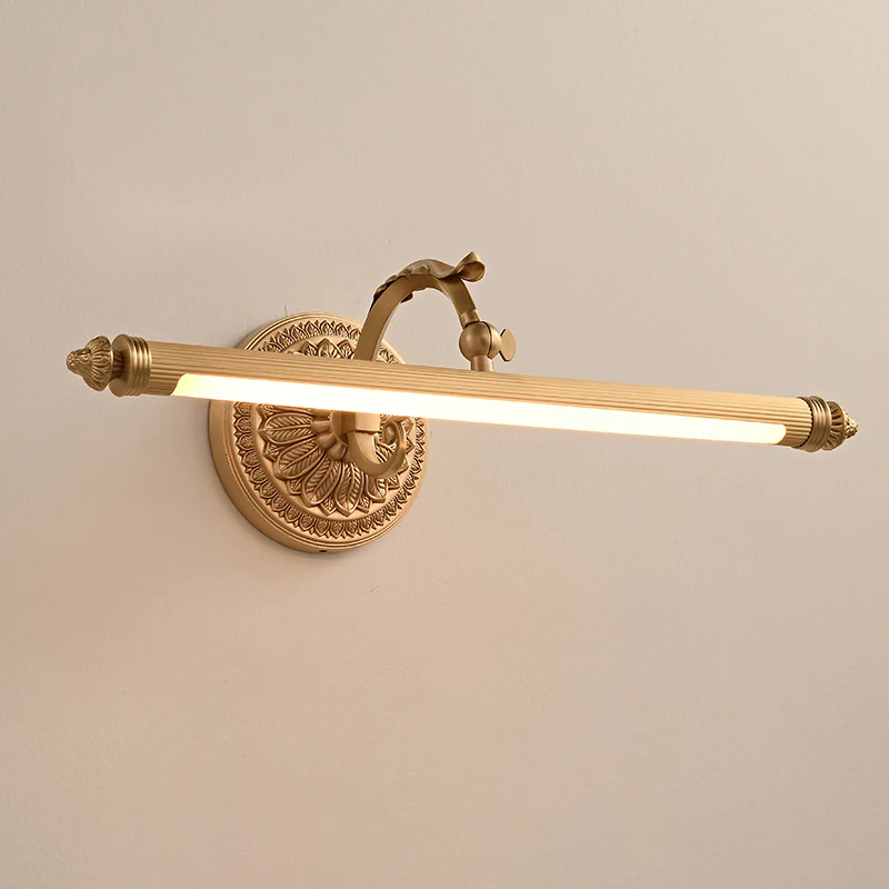 Brass toilet mirror makeup light, french style wall decoration,living room and hote hanging painting lamp, led wall lights