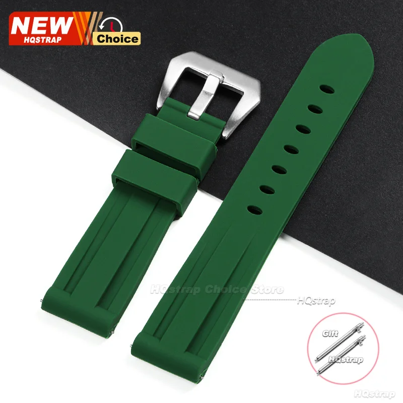 Premium Quick Release Silicone Sports Watch Band - Waterproof, Soft, and Comfortable