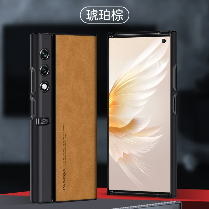 Luxurious Leather Folding Phone Case with Stand & Shockproof Bumper