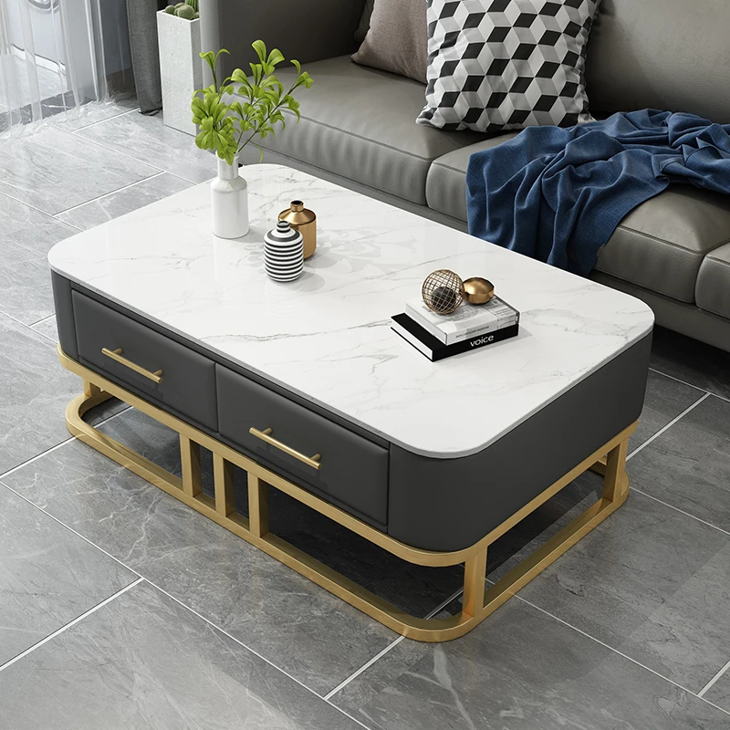 

Modern Dining Neat Marble Living Room Coffee Tables Salon Computer Tables Luxury Room Kaffee Tische Minimalist Furniture XY50CT