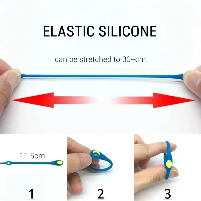 Waterproof Elastic No-Tie Silicone Shoelaces