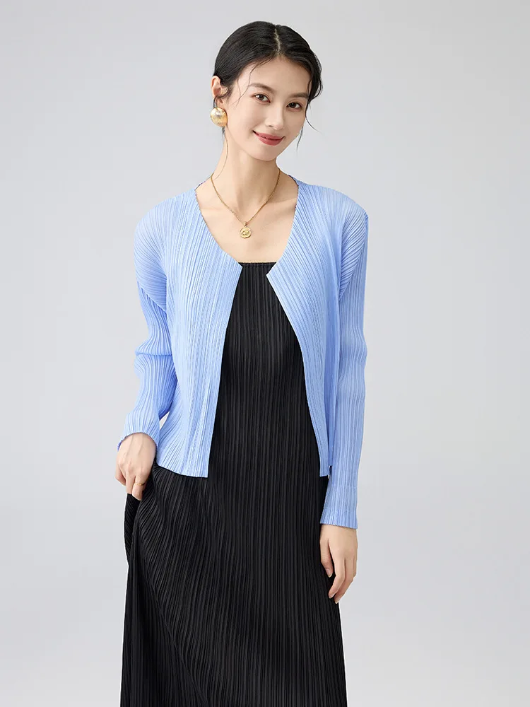 รูปสินค้า เสื้อสเวตเตอร์ผ้าถัก น้ำหนักเบา ป้องกัน UV ใส่สบายตลอดฤดูร้อน