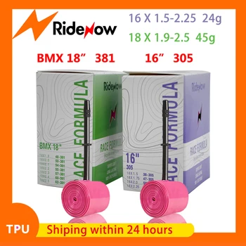 RideNow TPU 자전거 내부 튜브 타이어 접이식 자전거 카메라, 16 인치 305 16x1.5 1.75 2.0 2.25 BMX 자전거 18 인치 381 18x1.95 2.1 2.2 2.3 2.4 2.5