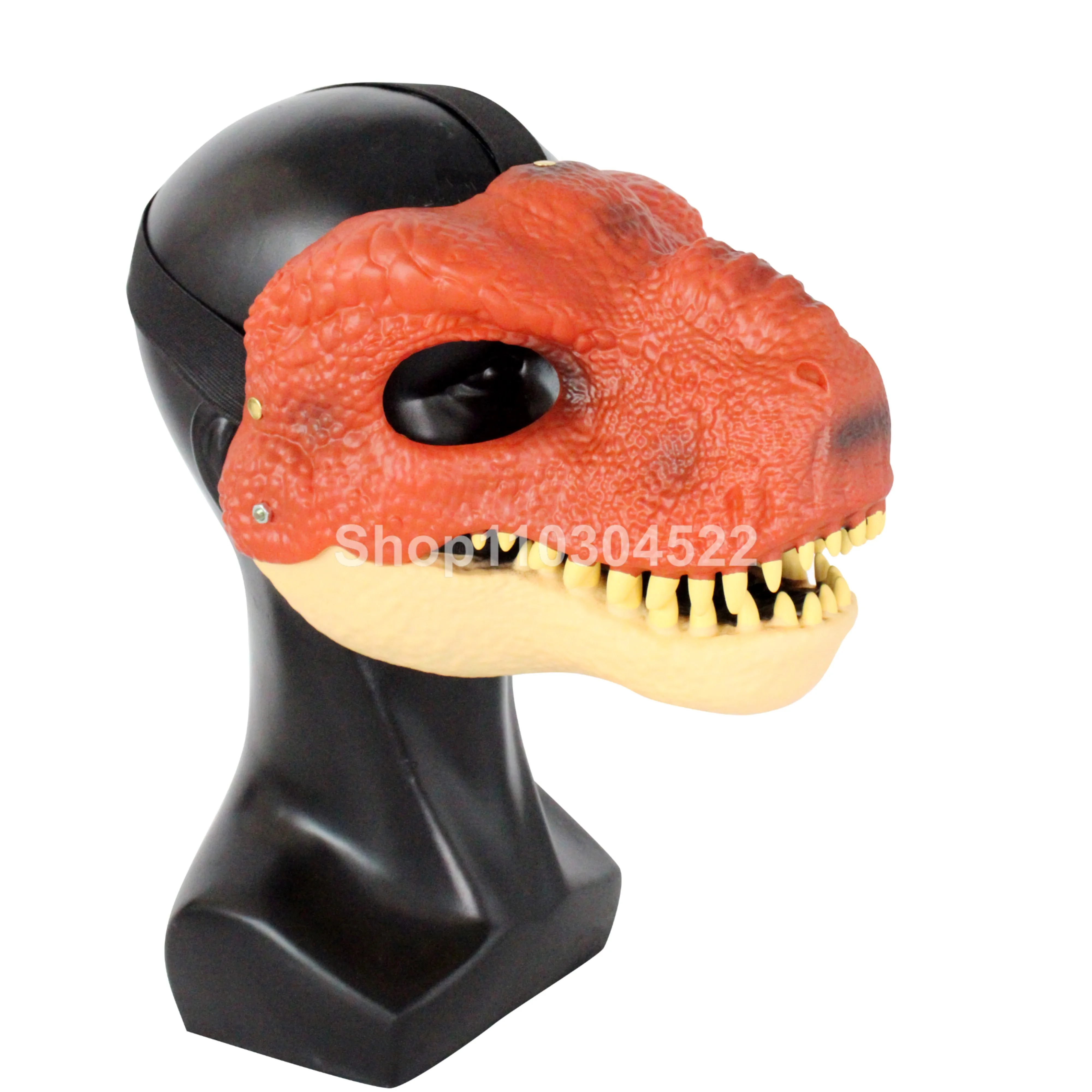 

Children Dinosaur Toys Mask, Halloween Animal Playing Tyrannosaurus Rex Headgear, Mouth Movable, Wearable Birthday Boy Gift,