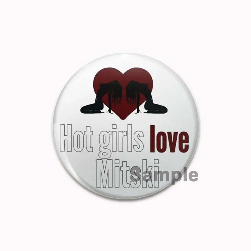 thumbnail image 1 of Broches redondos hechos a mano con broches a presión de Mitski Miyawaki, cantantes pop, para mochilas, ropa, accesorios, colección, insignias, sombreros, decoración, 1 of 5