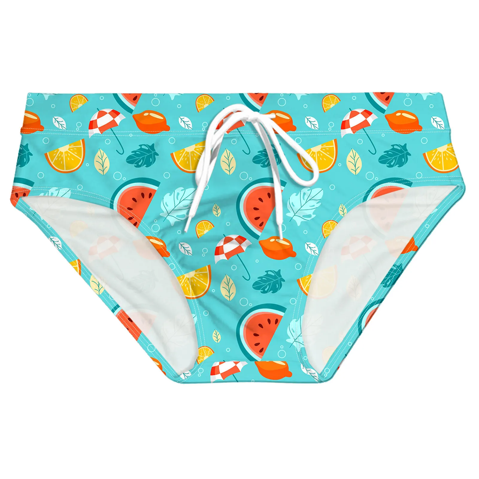 Gay Swim Briefs Sexy LowRise Summer Print Swim Briefs