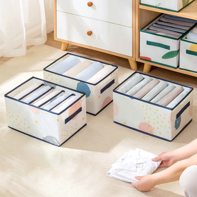 Sűrítse A Ruházat Szervező Nadrág Pulóver Tárolószekrények Fiókok Farmer Tároló Doboz Szekrény Ruha - Image 2