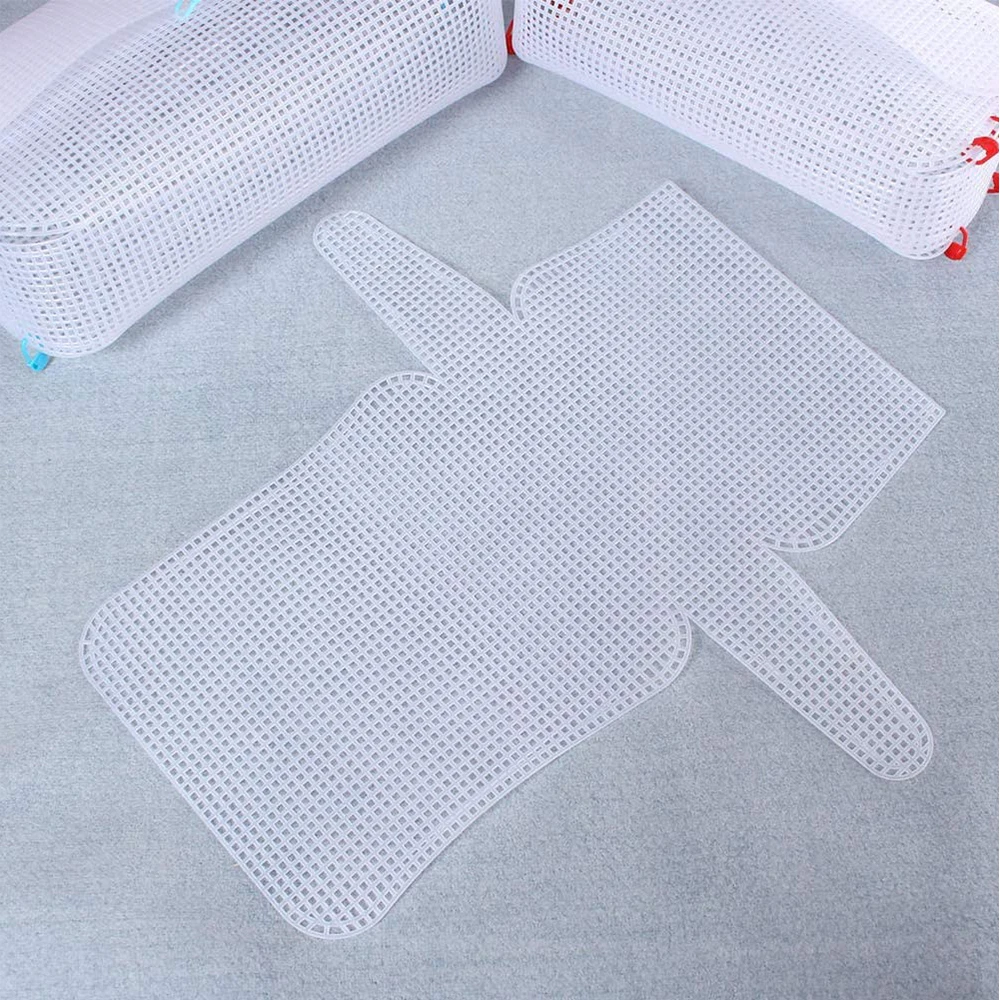 Craft Supplies Plastic Weaving Mesh 1pcs Plastic Mesh Cloth DIY Handcraft Bags Weaving Material Latch Hook Bags with 20pcs Stitch Markers For Bag Making