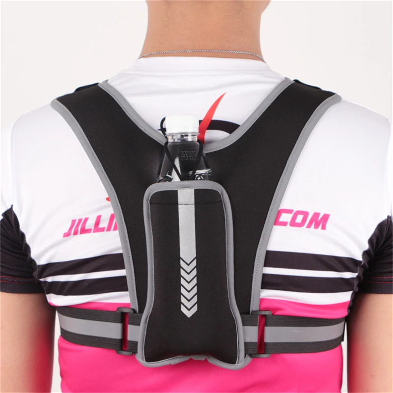 

Reflective Vest High Visibility Bike Motorcycle Night Safety Riding Soft Vest Bag Multi Pockets Adjustable Running Sports Bag