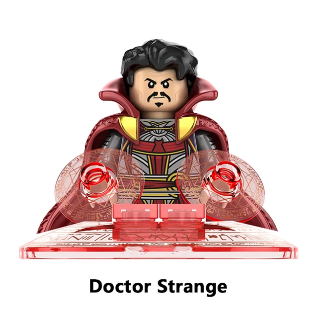 Disney Doctor Strange Scarlet Witch Moon Knight Wong Building Block Dormammu Hulk Ultron Carter Professor X Brick America Chaves O-KF1680