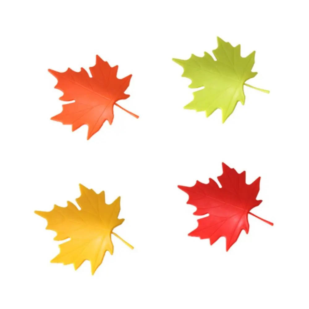 Maple Leaf Shape Anti-Collision Door Wedge Silicone Slip-resistant Door Stopper Living Room Kitchen Furniture Accessories door stopper silicone door stopper door stopper bumpers