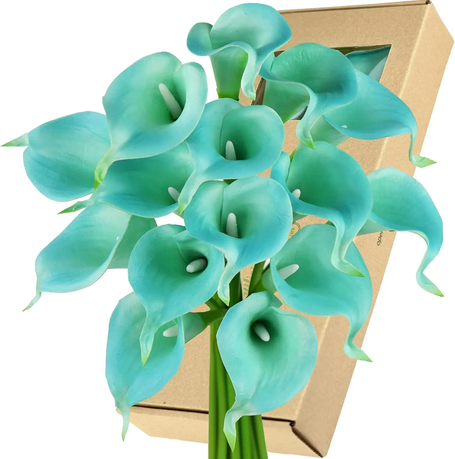 Echte Berührung Calla Lilie künstliche Blumen Hochzeit Braut strauß | Blumen arrangements | 15 Calla Lilien