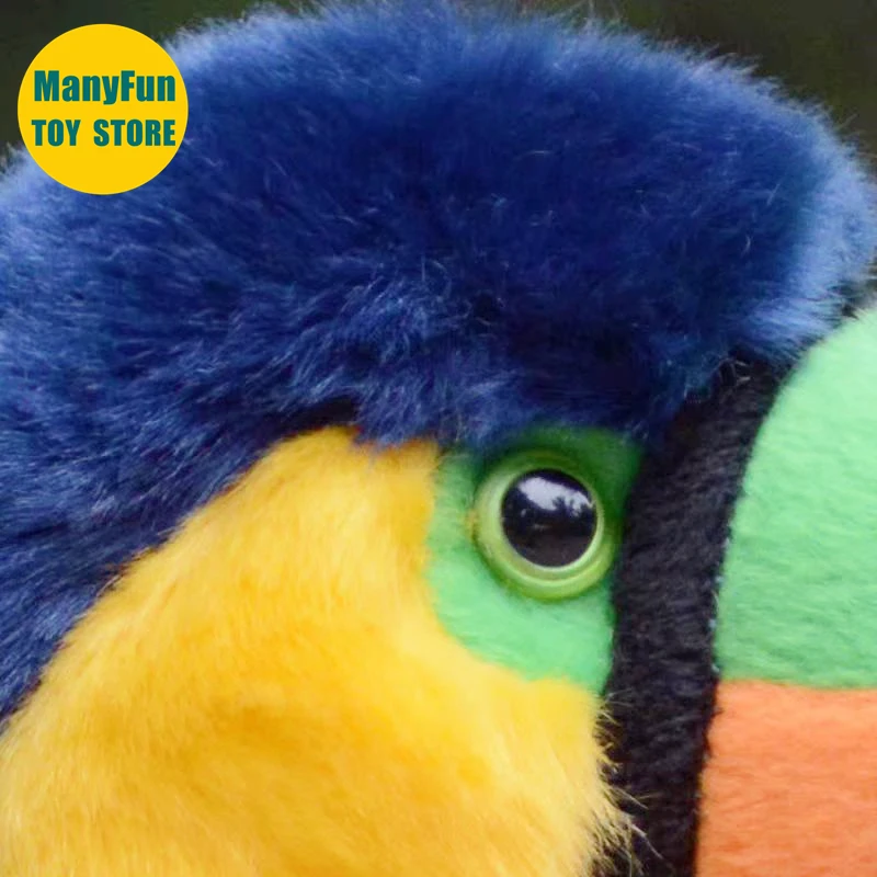 Toucan Plush Toy High Fidelity Hornbill Plushie Toco Peluche Lifelike Stuffed Animals Simulation Doll Toy Gifts For Kids 5