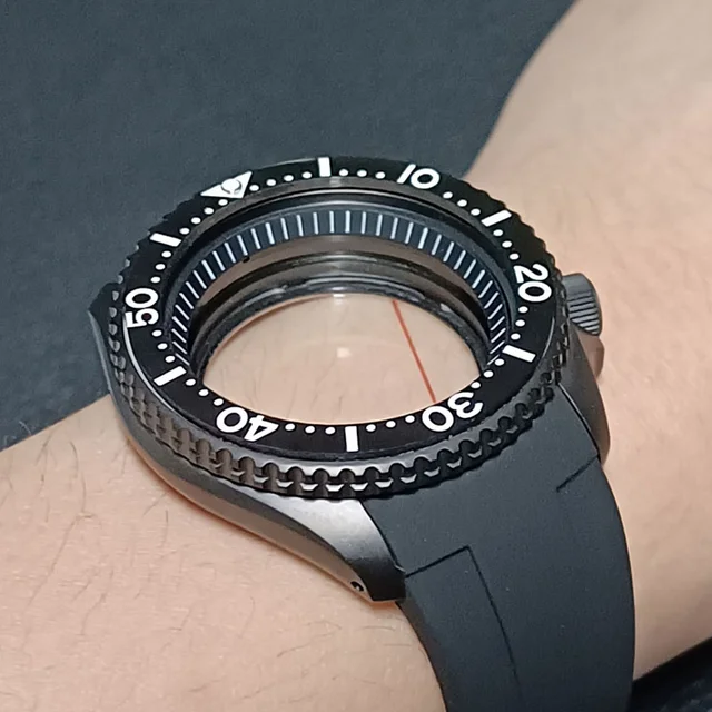 Mod skx007-時計ボックス,42mm,シルバー,ブラック,nh35,nh36 