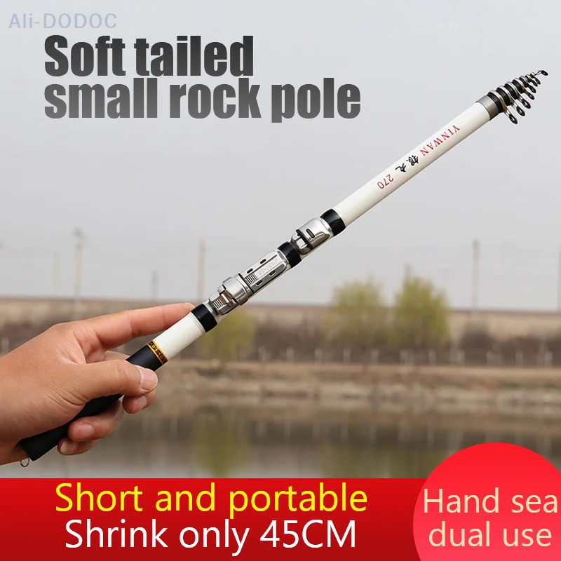 Lure Fishing Rod Telescopic Fishing Rod Rotatable Wheel Seat Portable And  Durable Throw Surfcasting Shore Casting Pole Delicate - AliExpress