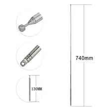 

1 piece New 7 Section Replacement Telescopic Aerial Antenna TV Radio DAB AM/FM Universal Telescopic Aerial Antenna length 720mm