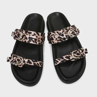 2025 Women's Summer Shoes Casual Platform Leopard Print Outside Beach Shoes for Ladies Open Toe Plus Size Fashion Footwear - Image 2