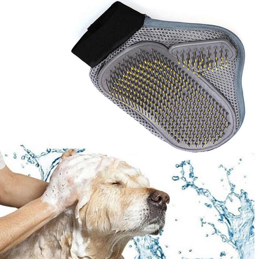 Hair Removal Efficient Dog Pet Grooming Glove Cat Brush Combs Massage