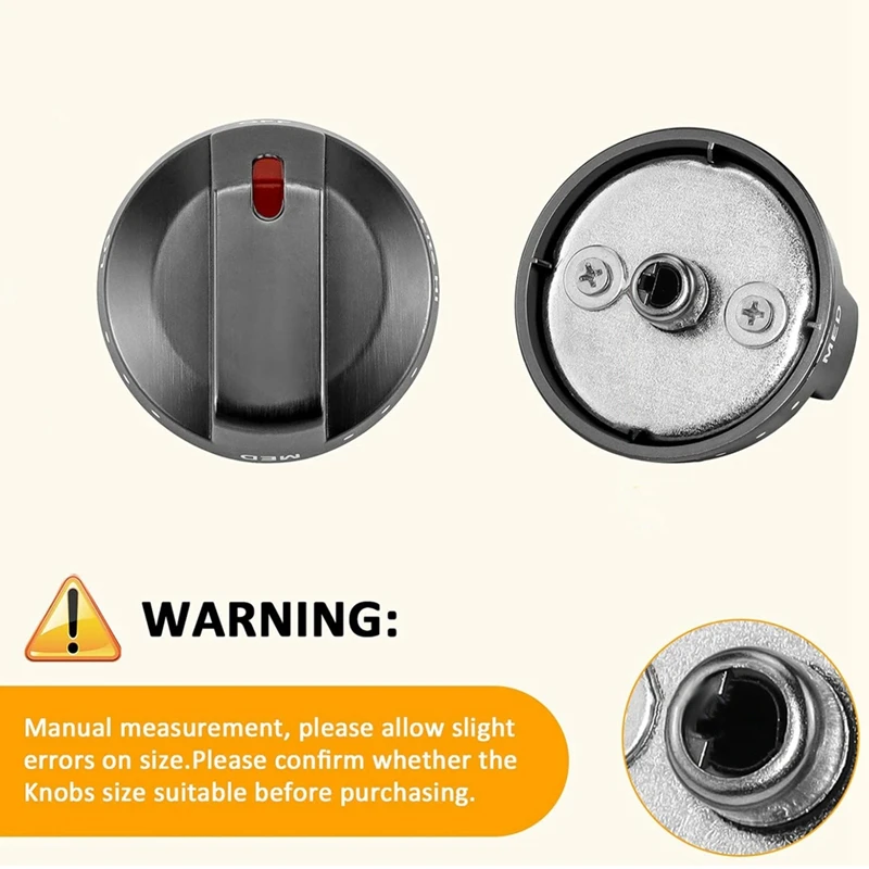 HOT！-5Packs DG64-00473B Stove Gas Range Knobs For Samsung Oven Knobs Replacements