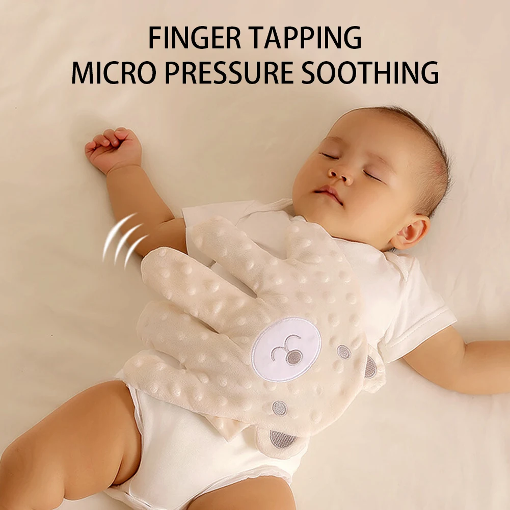 Baby Hand Puppets Children Shock Rice Bag Baby Anti-shock Soothe Big Palm Sleep Artifact Newborn Pillow Hand Doll Finger Puppets 2