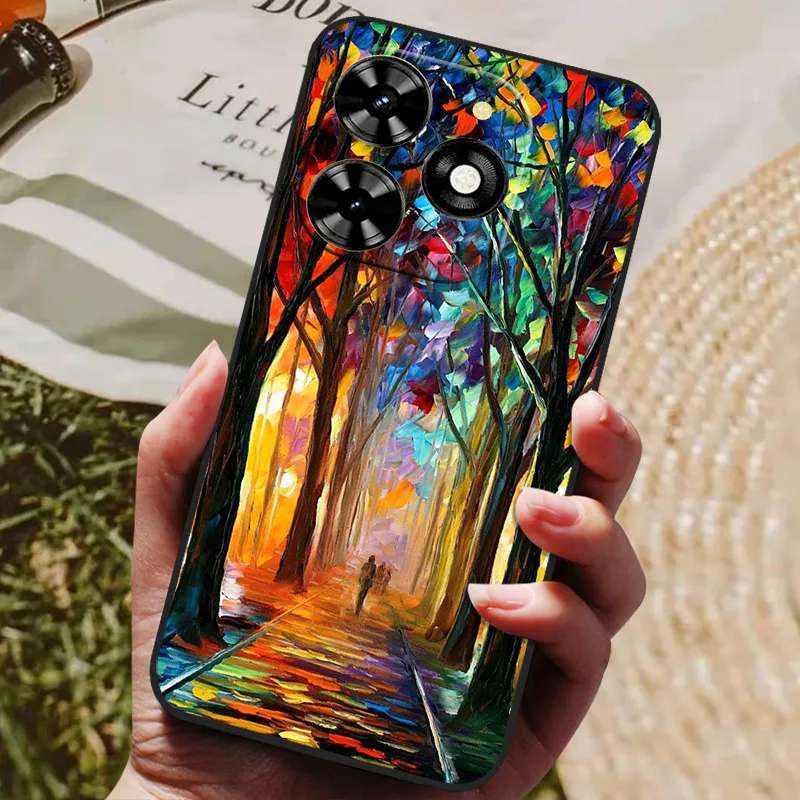 Stylish Painted Silicone TPU Soft Phone Shell