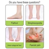 1 Pair Silicone Arch Support Insoles, Flat Foot Correction Insoles, Non Collapsing Strap Design, Foot Massage 2