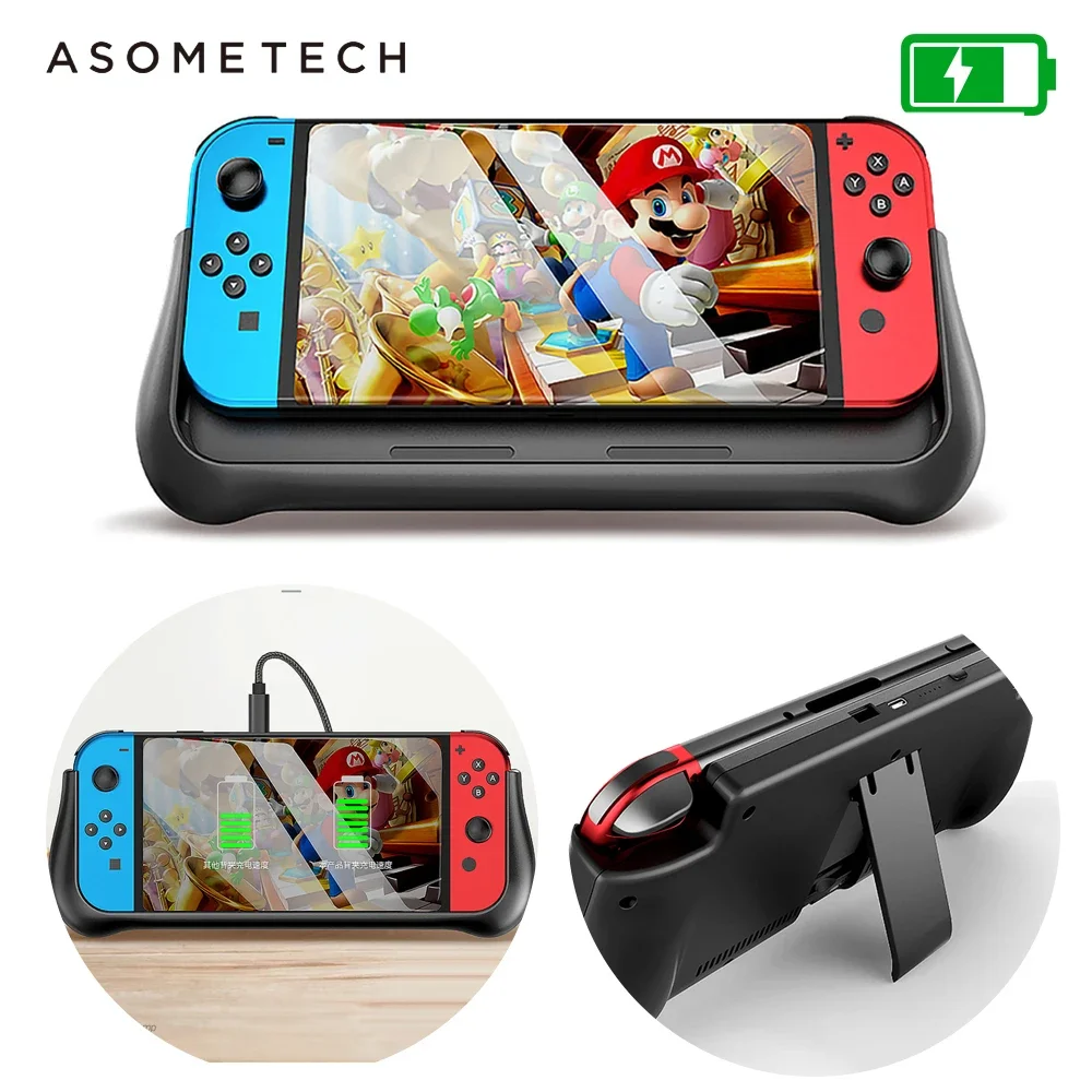 

Внешний аккумулятор 10000 мАч, чехол для Nintendo Swtich, внешний аккумулятор 10000 мАч с держателем, быстрая зарядка