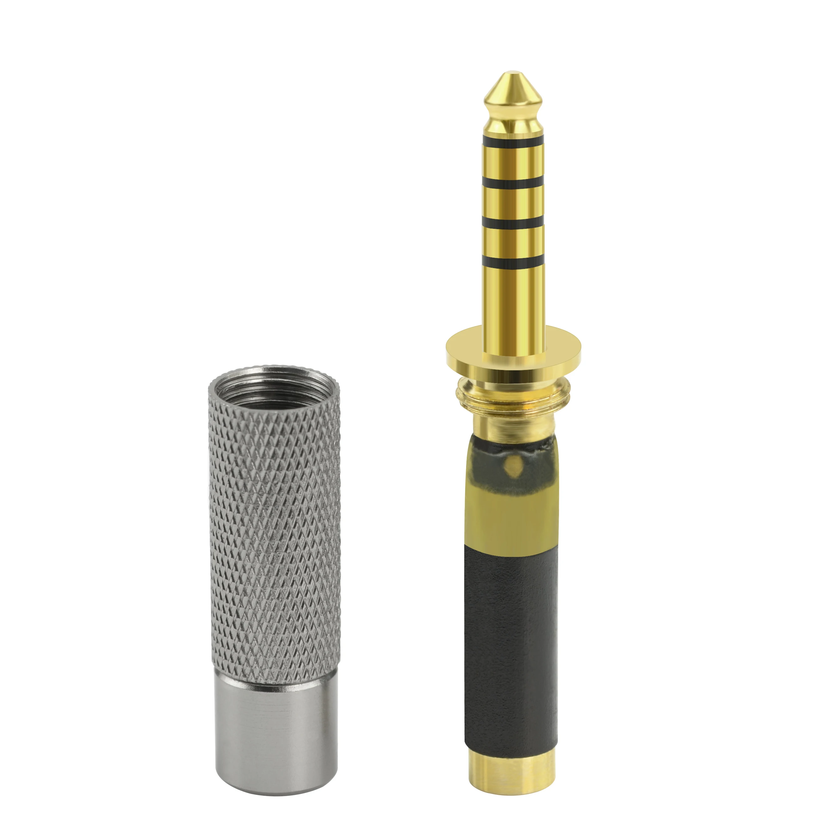 Apollo 4.4mm Balanced Male to 3.5mm Balanced Female Gold-Plated Adapter Compatible with Sony NW-ZX300A, NW-WM1A, PHA-2A
