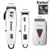 Kemei KM-PG809A KM-PG232 KM-3382 Professional Hair Clipper Set USB Charging Rechargeable Electric Shaver Cordless Beard Trimmer