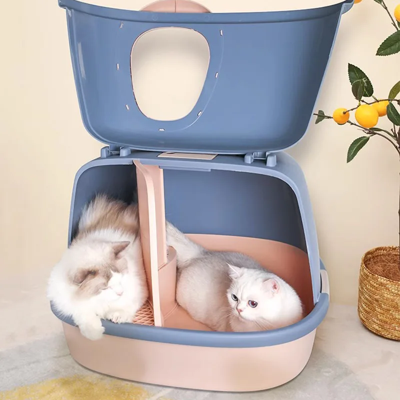 

Training Kit Cat Bedpans Shovel Closed Bed Large Bathroom Supplies Tray Scratcher Cage Cat Toilet Condo Arenero Pet Products