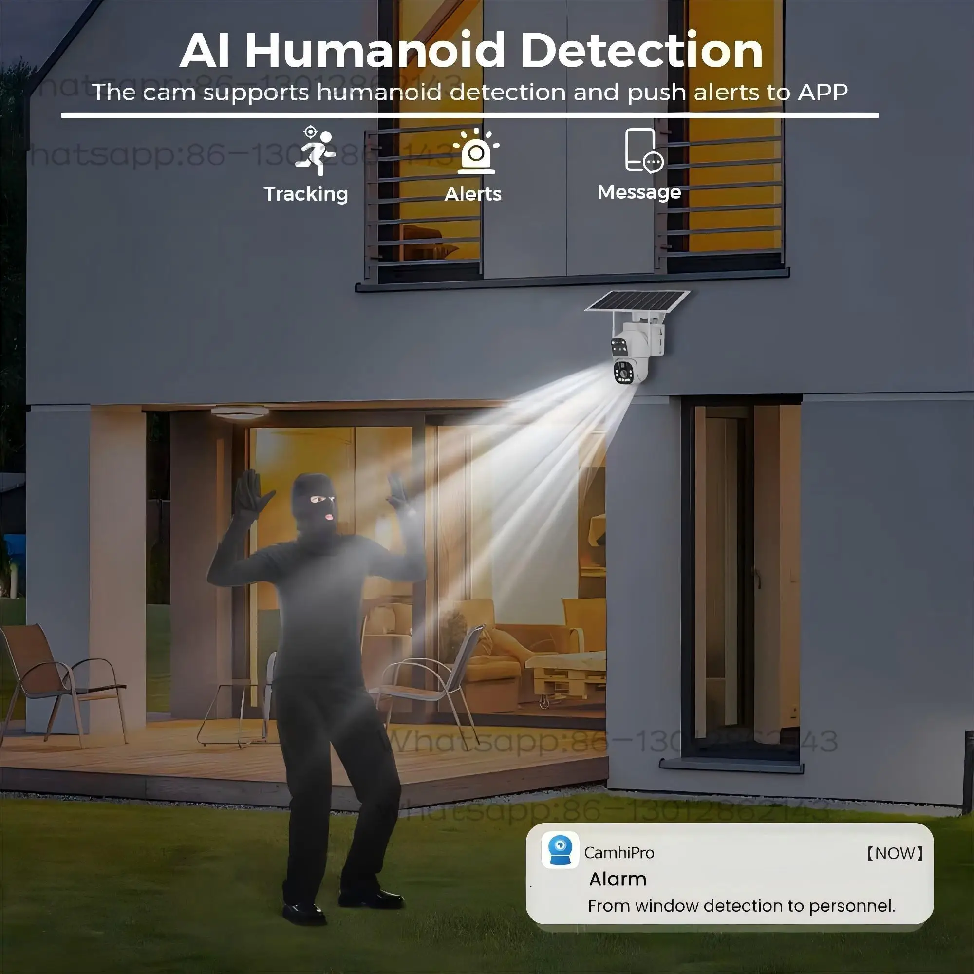 야외용 2K 4MP 메모리 카드 태양광 패널 에너지 저전력 와이파이 보안 네트워크 PTZ 태양광 카메라 모션 감지 기능 포함