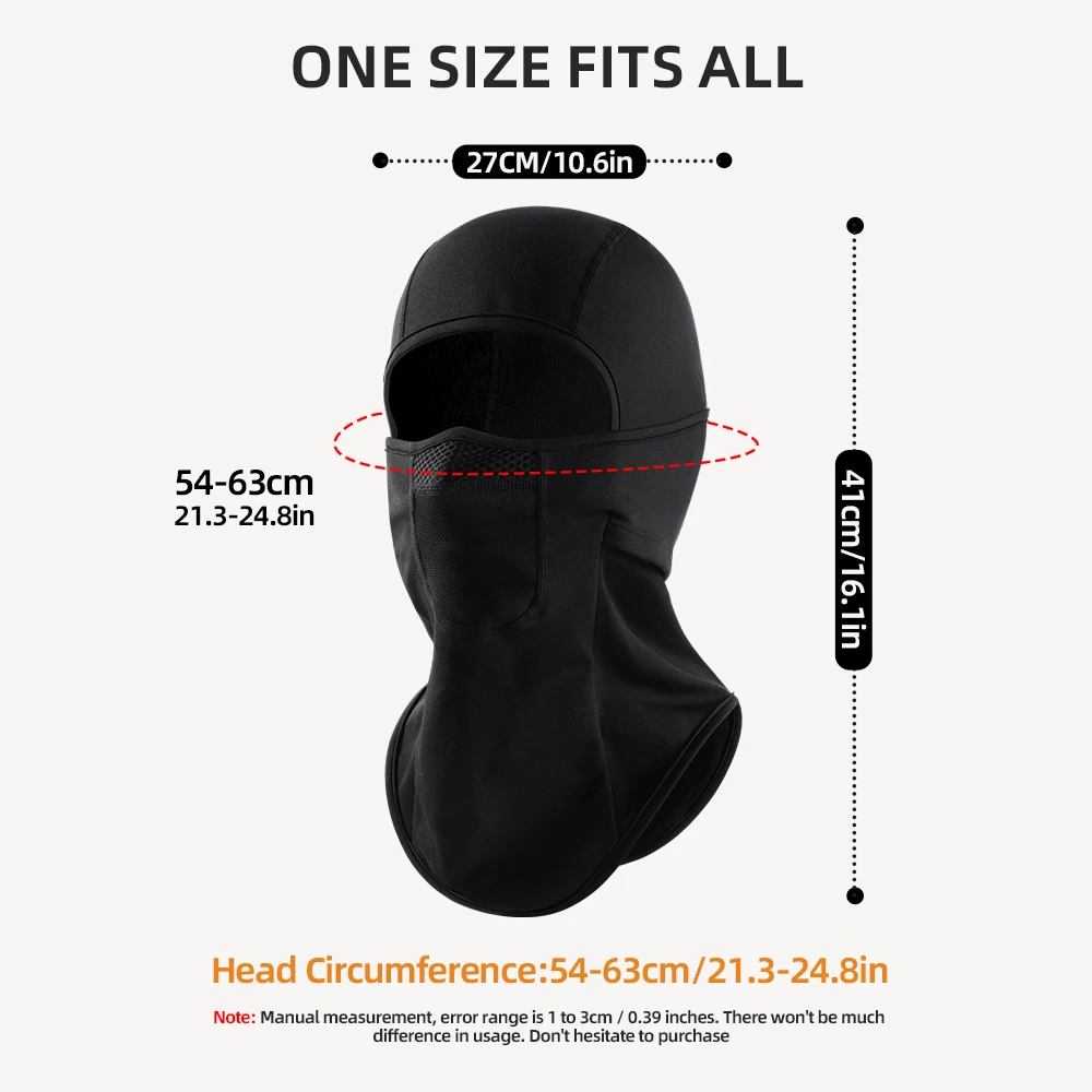 Sturmhaube für kaltes Wetter, winddicht, Ski-Vollgesichtsmaske, Halswärmer, Gamasche, Sport, Kapuze, Mütze, Outdoor, Radfahren, Snowboard, Schal – Detail 6