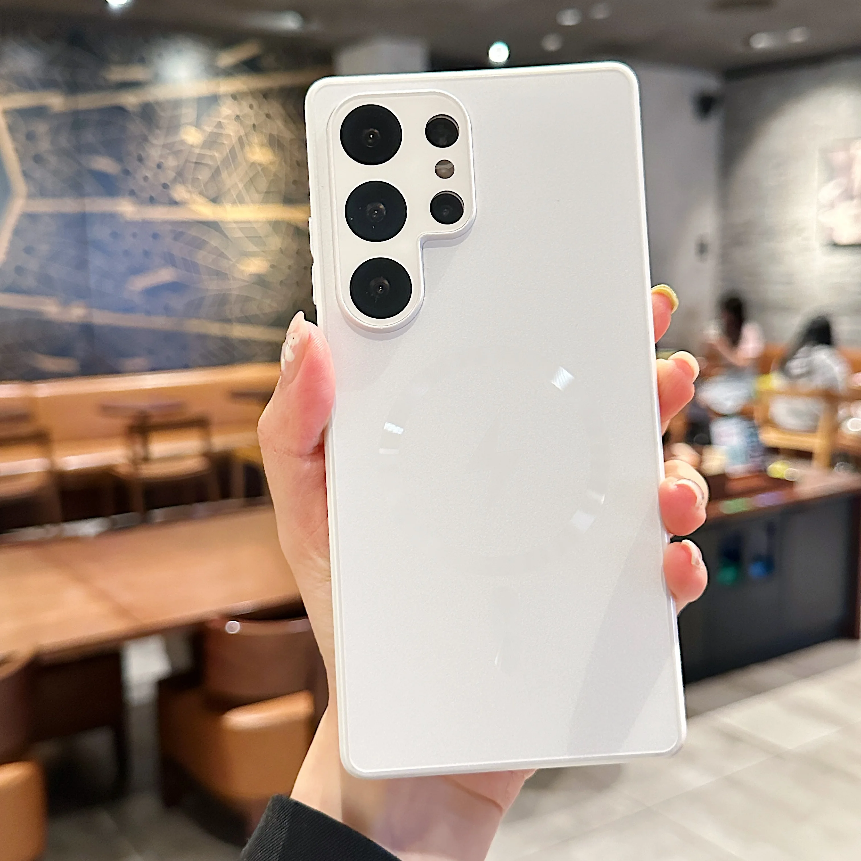 Titanium Matte Magnetic Shockproof Case with Lens Protection