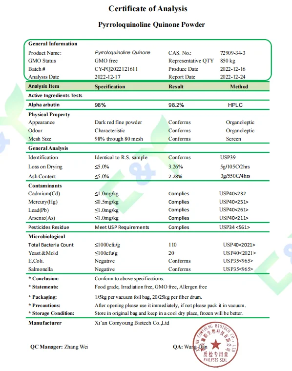 100% Quinone,PQQ,Free Shipping