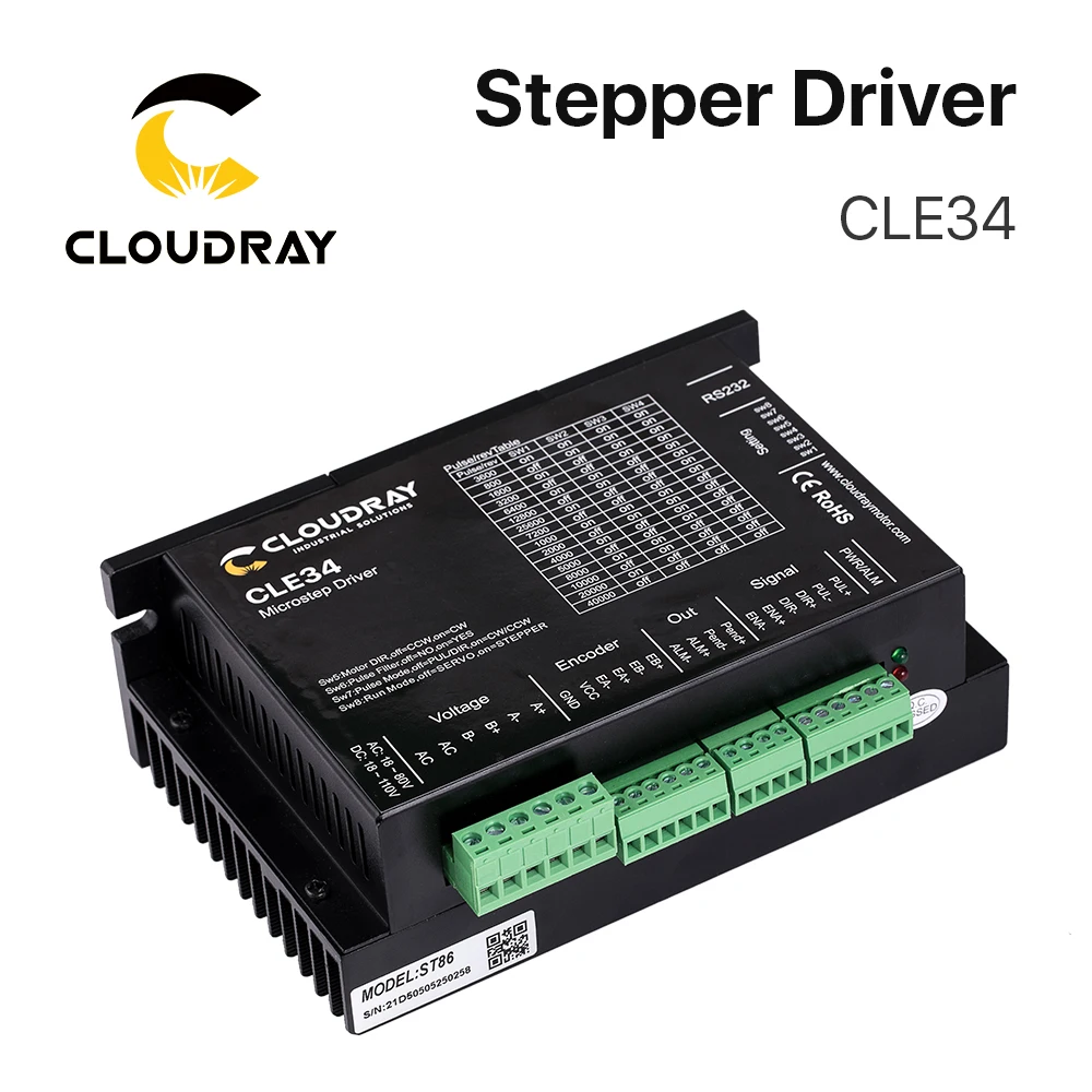 Cloudray Nema 34 Closed Stepper Motor Kit With Encoder 12N.m Closed Loop Stepper Motor Easy Servo Driver With 1.5m Free cable — view 5