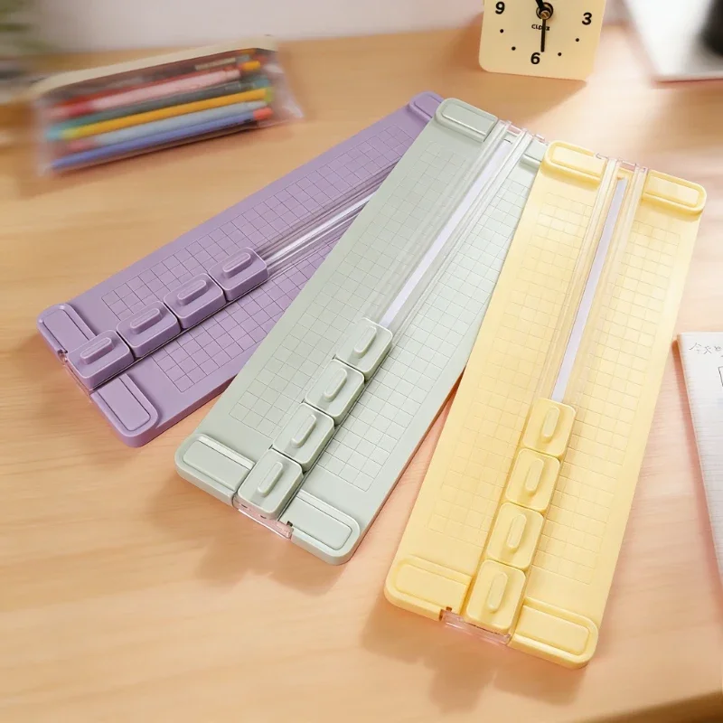 4 in 1 Two-Way Paper Cutter, Manual Office Paper Cutter, Send 4 Cutter Heads, Design for Schools, Offices and Homes - 4
