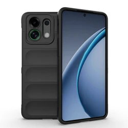 Durable Shockproof Anti - Slip Silicone Phone Case - Enhanced Protection Back Cover for OPPO K13 Turbo (Black)