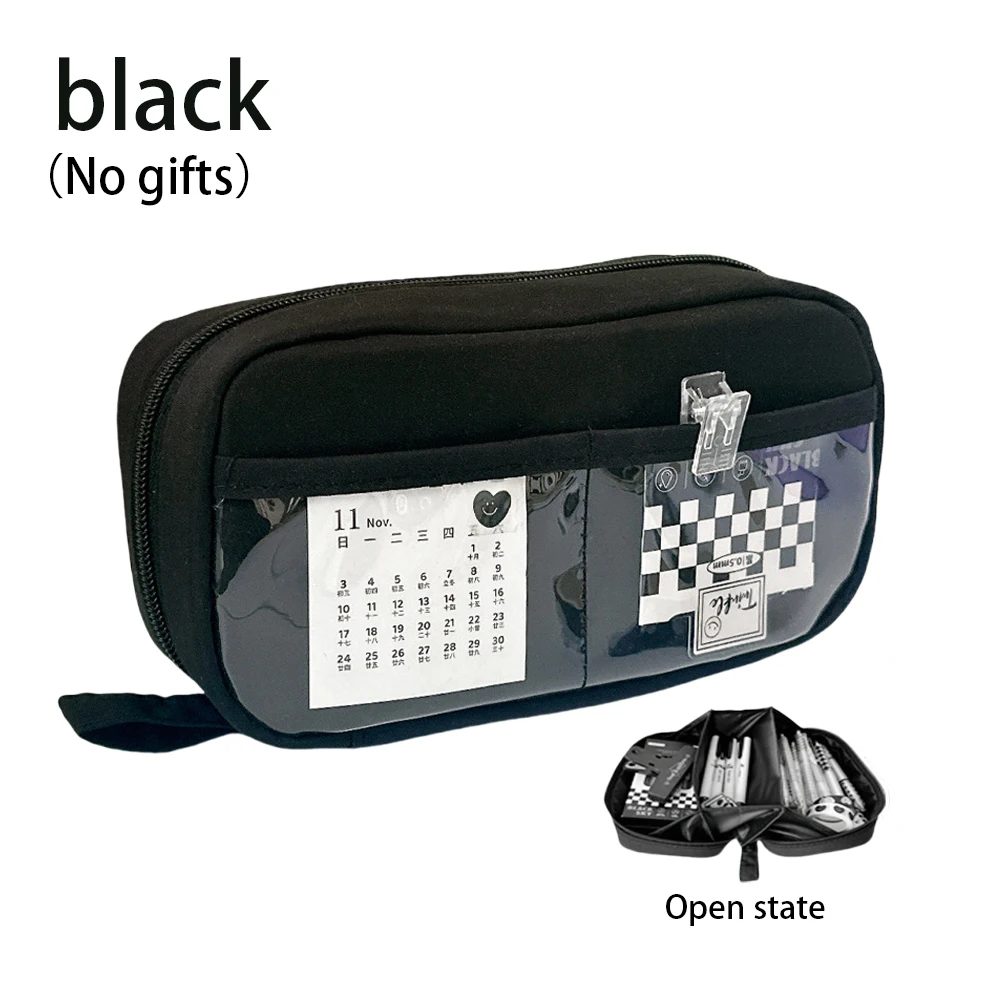 مقلمة شفافة مكونة من 5 طبقات بسعة كبيرة ولطيفة وأن...