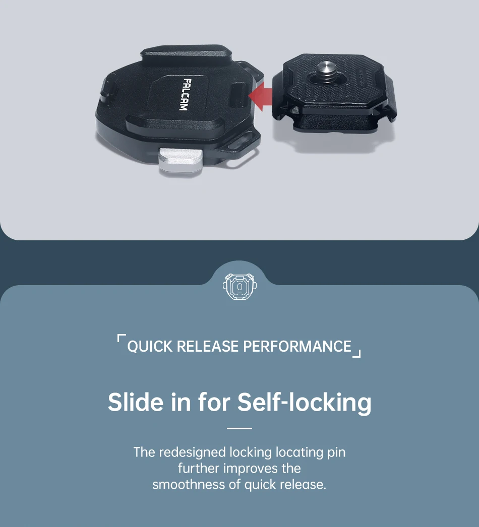 Description Picture 5 of itemFALCAM F38 V2 Shoulder Strap Quick Release Kit 20KG Payload Four Way Free Universal Arca Swiss Camera Quick Switch Plate Clamp