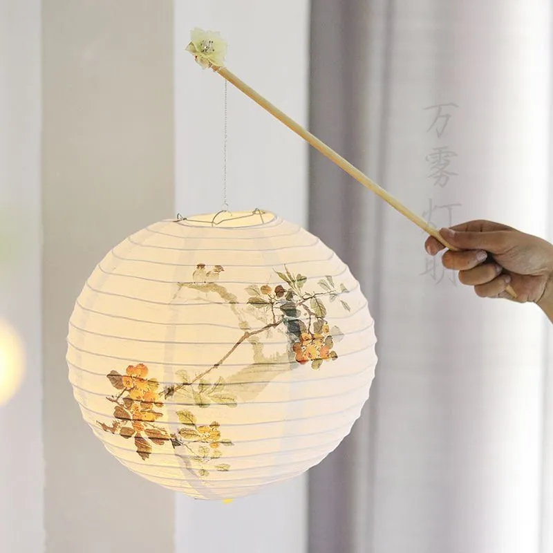 

30CM Paper Lantern Chinese Japanese Lanterne Decoration Mid Autumn Lantern Weddings Printed Flower Lanterns Decoration