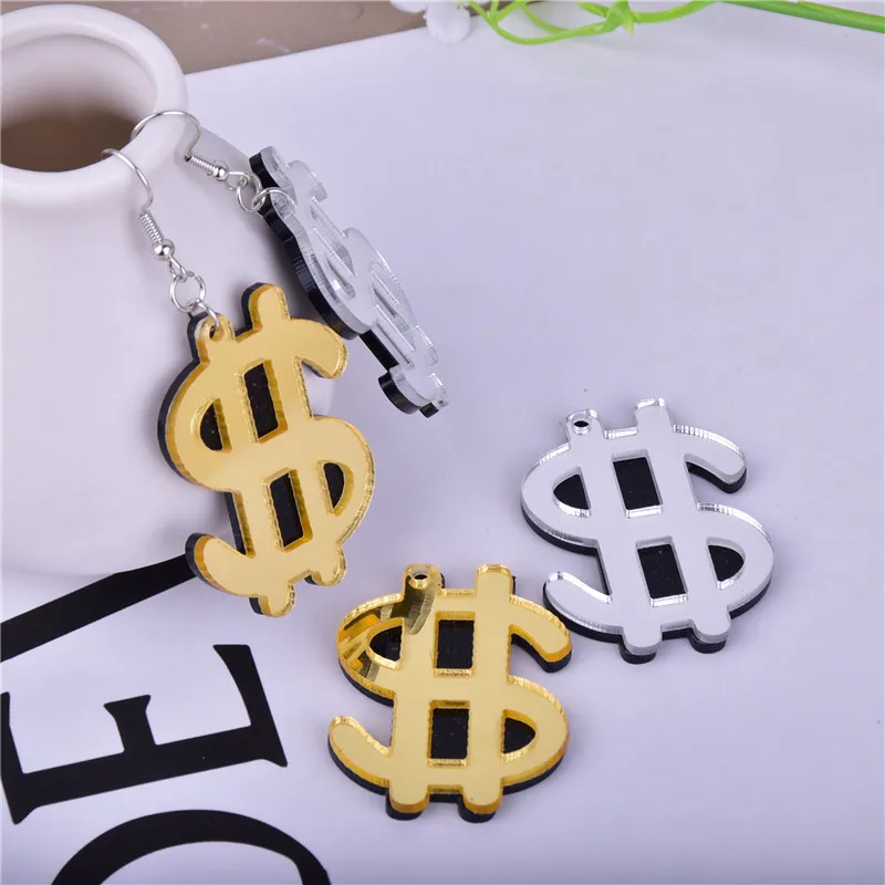 

10 шт./упак. Money доллар акриловые Подвески для изготовления ювелирных изделий своими руками 30*42 мм