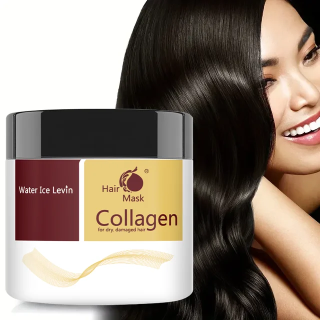 Cura dei capelli al collagene Riparazione profonda Condizionamento Maschera per capelli all'olio di argan marocchino Essenza adatta per capelli secchi e danneggiati 1