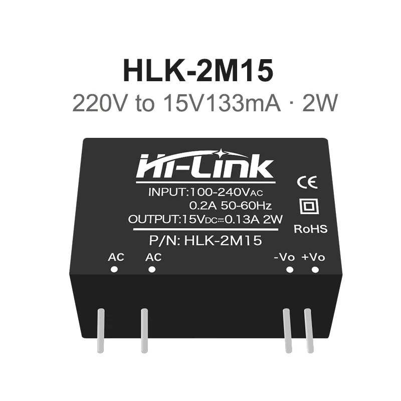 10pcs/lot Hi-Link 2M03 HLK-2M05 2M12 2M24 Original Converter 220v to 5v 0.4A 2W Compact Isolated Switching Power Supply Module power supply switching power supply