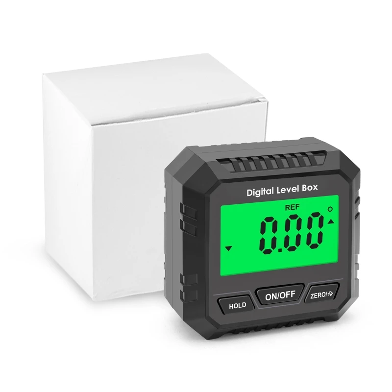 Portable Electronic Level Angle Gauge Angle Finder with Bubble w o Bubble Level Magnetic Base for Carpentry Building