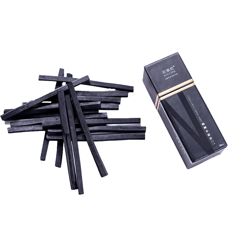 사각형 코튼 버드나무 숯 스트립, 스케치 탄소 아트 드로잉 용품, N8137 20 개/세트, 3-5mm, 5-7mm, 7-9mm