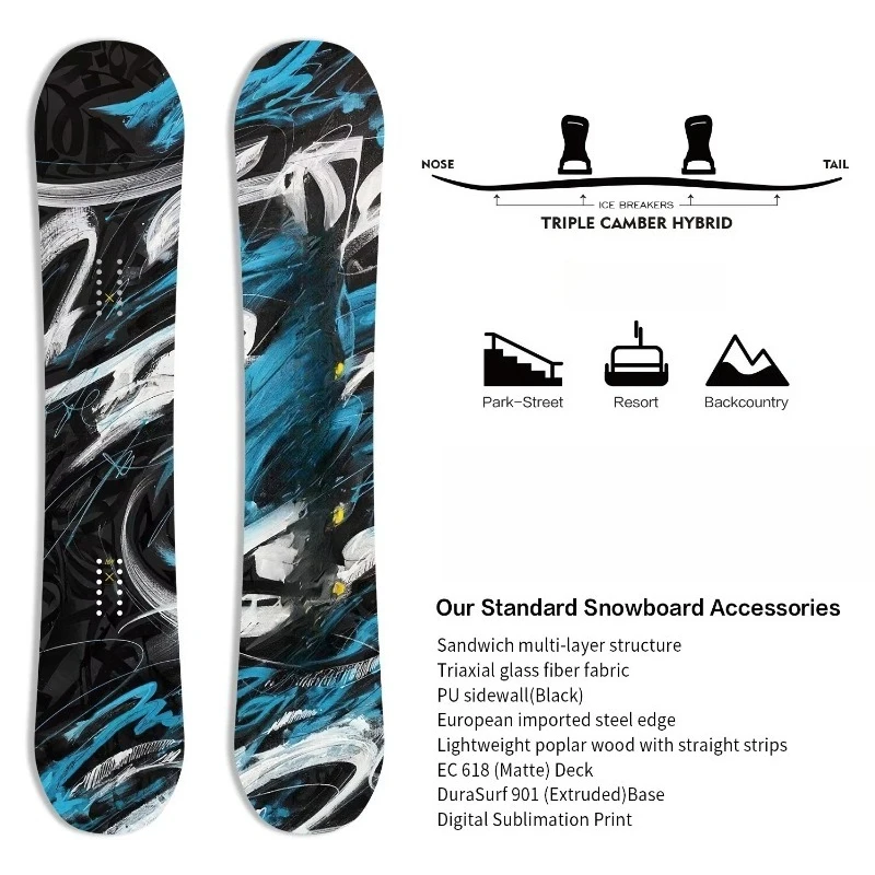 Custom Carbon Fiber Snowboard 2