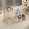 Light Luxury Water Corrugated Trapezoidal Open Desktop Storage Box Cosmetics Storage Box Multi-grid Makeup Organizer Box 3