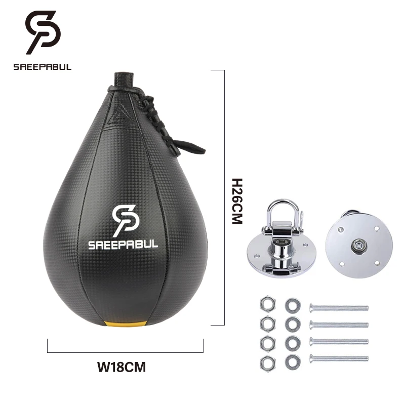 Boxing Pear Shape PU Speed Ball with Swivel Punch Bag Punching boxeo Speed bag Punch Fitness Training Ball Gym Exercise Agility boxing punching bag boxing speed ball