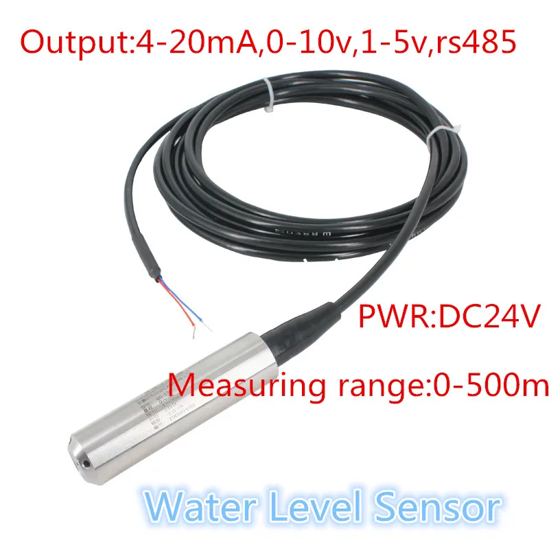 Liquid Level Sensor 3m 5m 8m 10m Range Submersible Hydrostatic Water